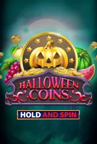 halloween coins hold and spin game logo